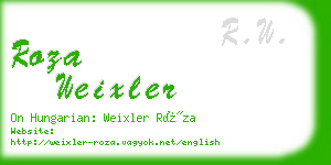 roza weixler business card